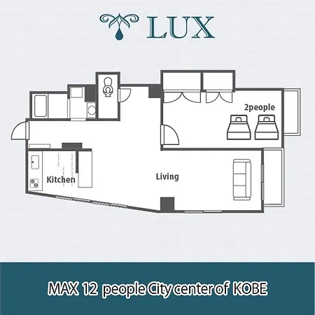 Ln16 Lux 12名可三宮中心地 便利さ抜群 快適luxuryテイストマンション Apartment Kobe Exterior photo